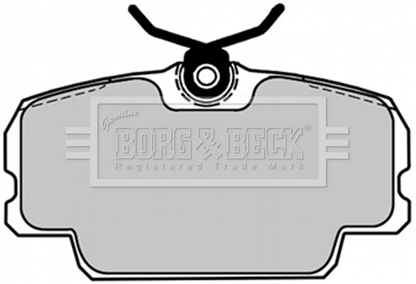 BORG & BECK stabdžių trinkelių rinkinys, diskinis stabdys BBP1084